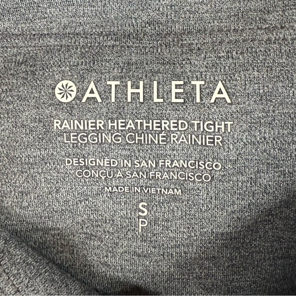 NWT Athleta Rainier Heathered Tight Leggings Heather Grey Small - Picture 8 of 13